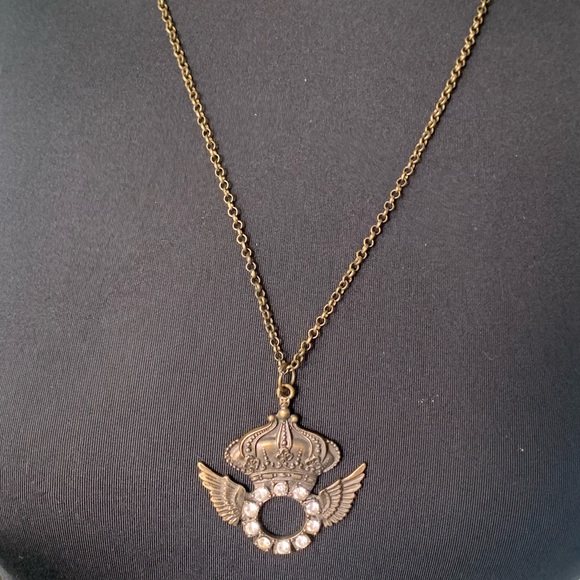 Necklace Crown with crystals - Picture 5 of 7